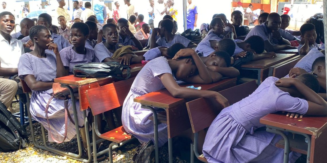 Alumni at a school fundraiser in Ghana